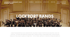 Desktop Screenshot of lockportbands.org