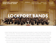 Tablet Screenshot of lockportbands.org